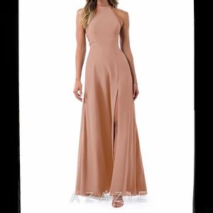 Azazie Clarice in Champagne Rose Size 16 - BRAND NEW WITH TAGS